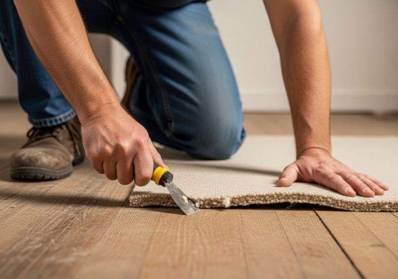 Residential Carpet Repair detail